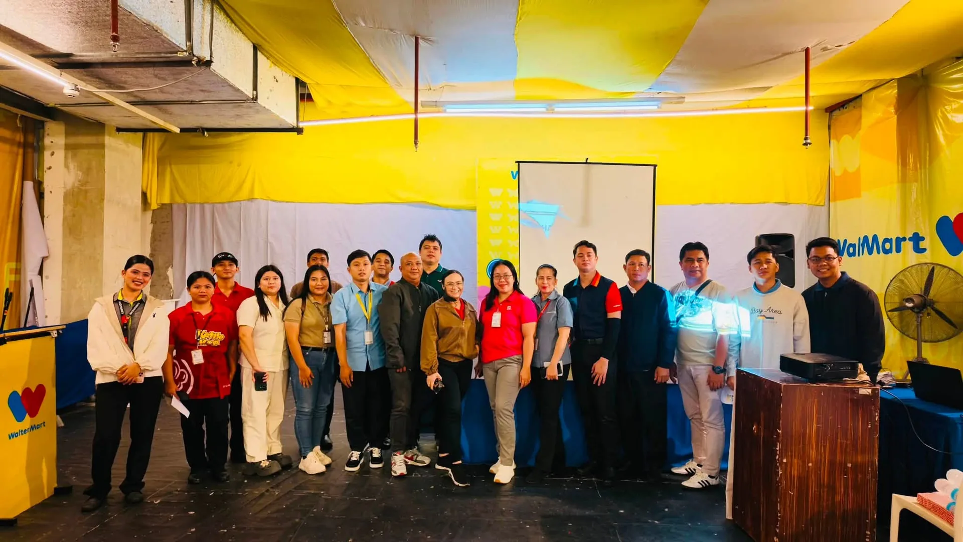 HatidGo merchants and drivers with the team at the app orientation in WalterMart