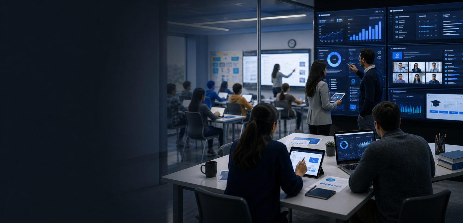 Education software platform and learning analytics workspace